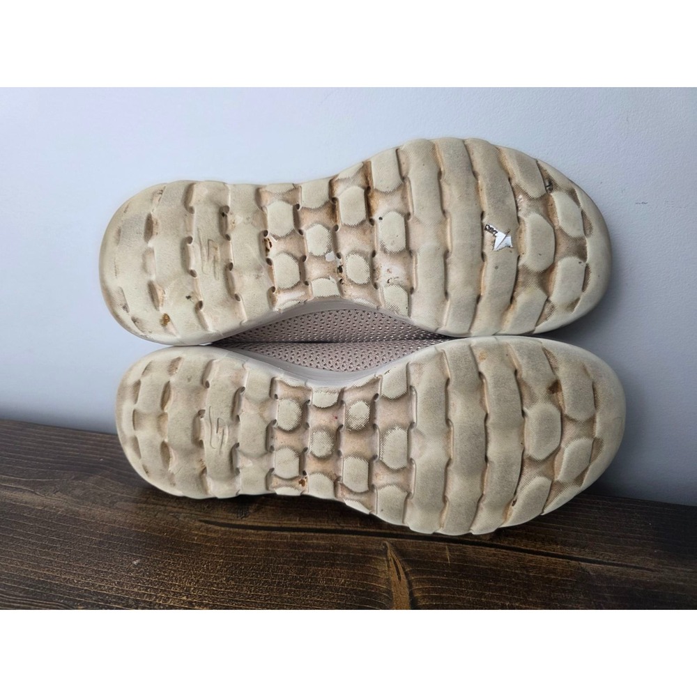 Skechers Shoes Womens Sz. 8.5 Beige Go Walk Joy Goga Max Knit Slip On Comfort - Picture 12 of 14